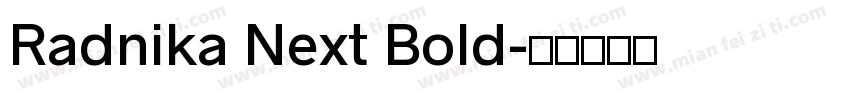 Radnika Next Bold字体转换